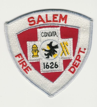 Massachusetts Witch City Salem MA Ladder 2 Fire Dept Patch 